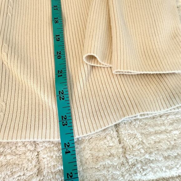 Requirements Womens XL White Long Sleeve Ribbed Button-up Sweater Casual Career - Picture 9 of 9